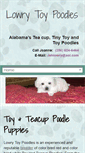 Mobile Screenshot of lowrytoypoodlesandmaltese.com