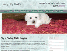 Tablet Screenshot of lowrytoypoodlesandmaltese.com
